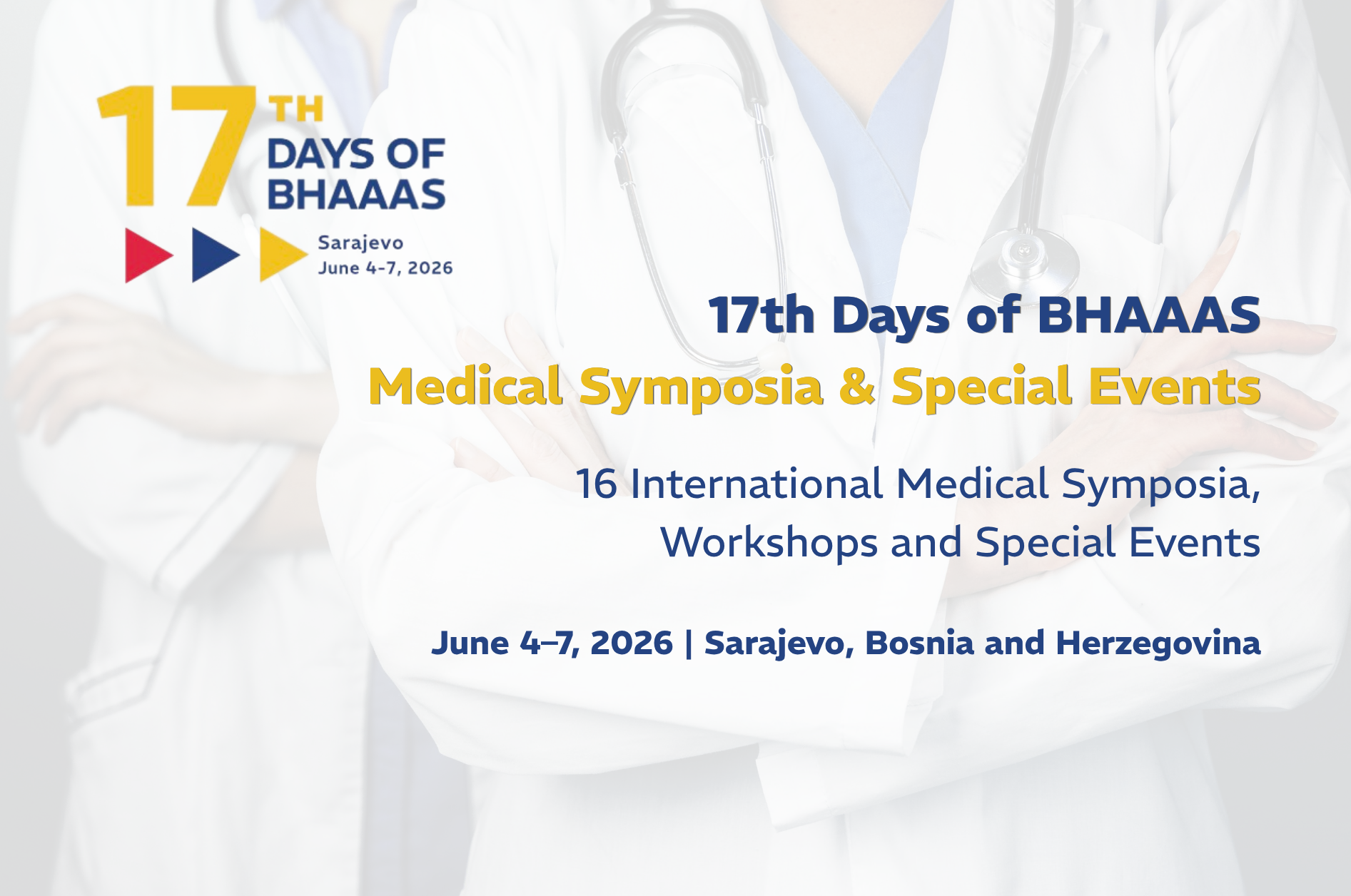 17th Days of BHAAAS: Sarajevo Becomes a Center of Medical and Professional Knowledge Exchange Aimed at Strengthening Domestic Healthcare Practice