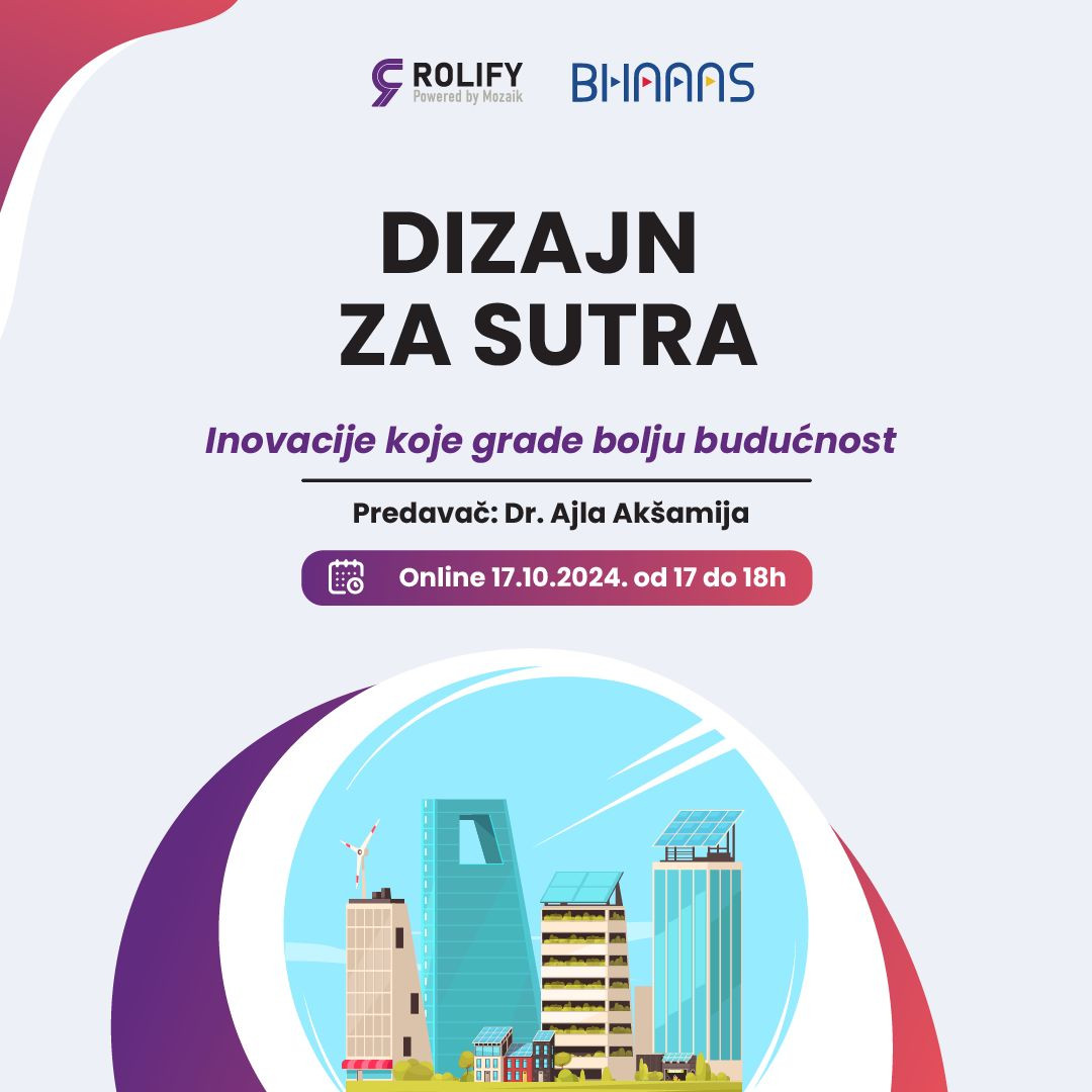 Rolify and BHAAAS announce a new free online meetup "Future building design: Innovations for sustainability and energy efficiency" October 17 from 5 to 6 PM CET