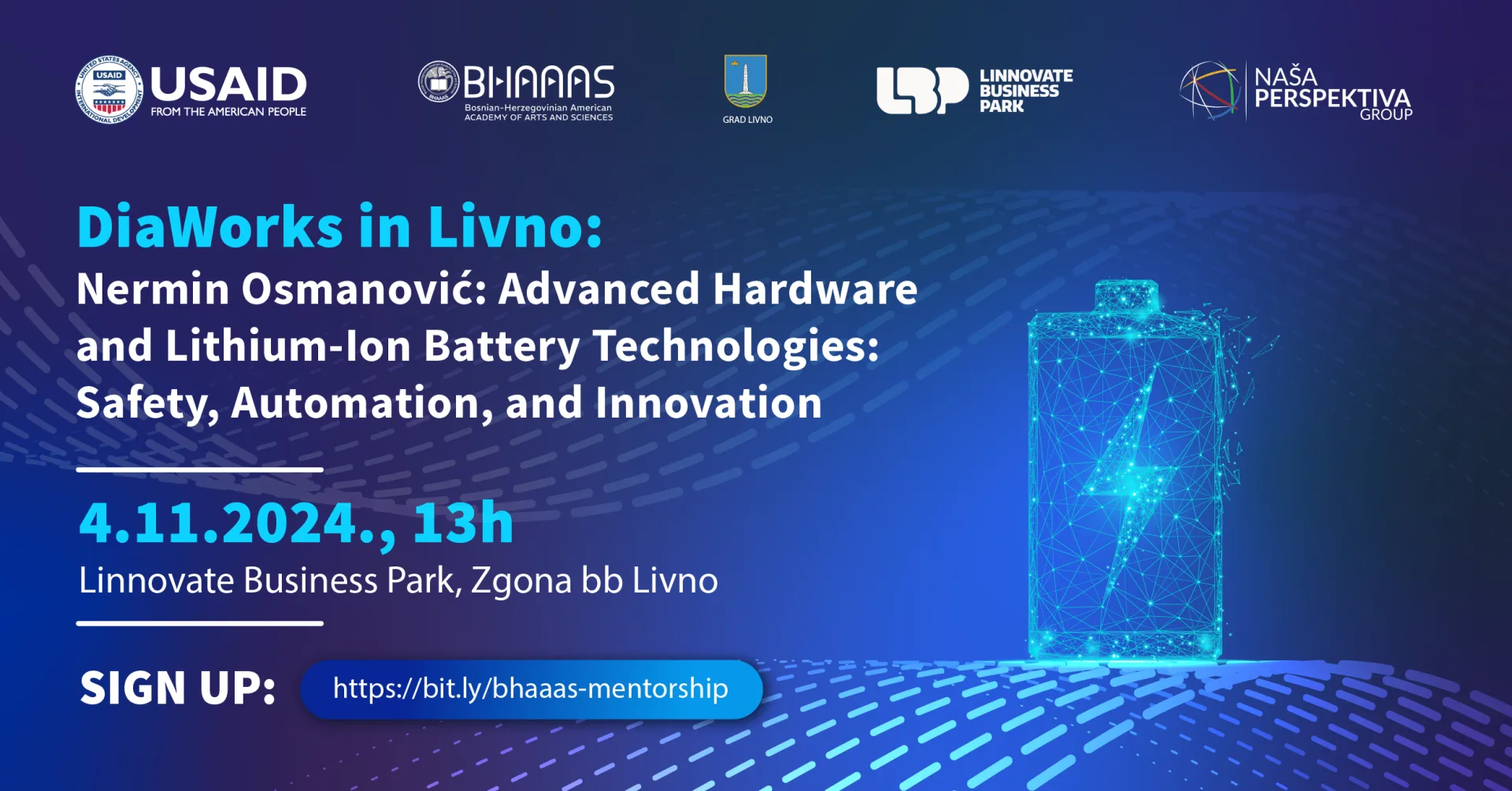 Open Lecture by Nermin Osmanović "Advanced Technologies for Hardware and Lithium-Ion Batteries: Safety, Automation and Innovation"