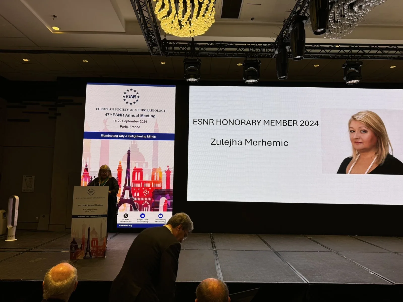 Exceptional contribution to neuroradiology: BHAAAS member dr. Zulejha Merhemić Honored as a fellow of the European society of neuroradiology
