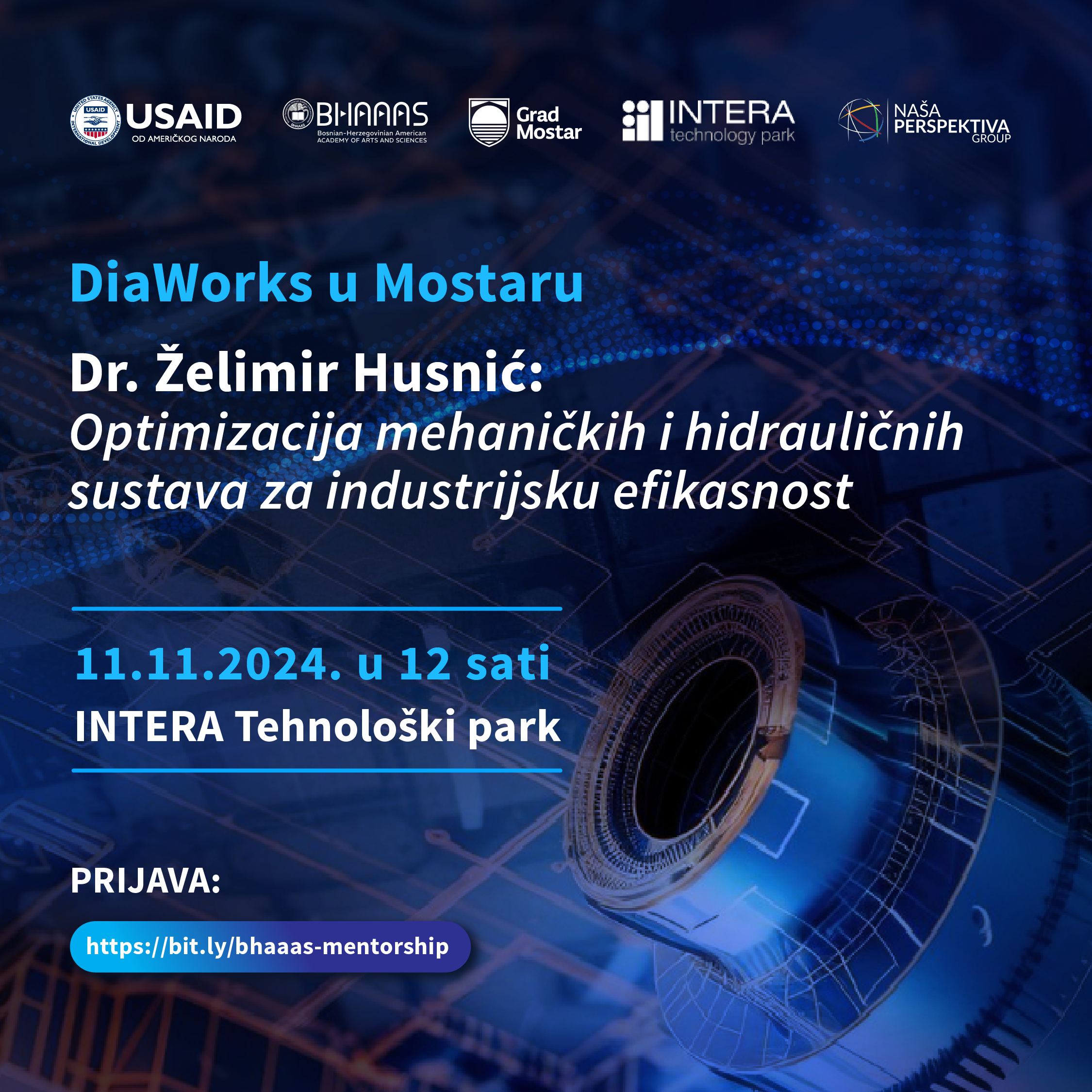 Open lecture by Želimir Husnić "Mechanical and Hydraulics Systems Optimization for Industrial Efficiency"